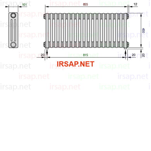 Радиатор IRSAP Tesi 30450/19 T16 CL 01